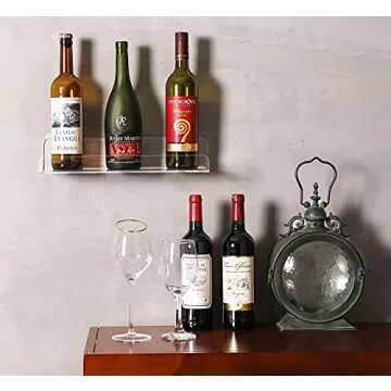 Sooyee Acrylic Shelves,6 Pack 15 Inch Floating Wall Shelves, Funko Pop Display Shelf,Invisible Kids ...