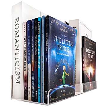 Sooyee Acrylic Shelves,6 Pack 15 Inch Floating Wall Shelves, Funko Pop Display Shelf,Invisible Kids Book Shelf,Picture Ledge Shelf Decor, Plastic Bathroom Wall Shelves,Clear