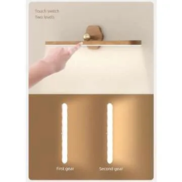 BESTCAN Cordless Rechargeable LED Vanity Mirror Light for Effortless Makeup