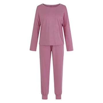 Pink Queen Women's 2 Piece Loungewear Set Outfits Casual Wear Pullover and Pants Sweat Suits L Pink