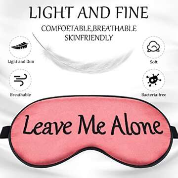 8 Pieces Sleep Mask Silk Eye Mask with Adjustable Strap Soft Blackout Blindfold Sleeping Eye Cover M...