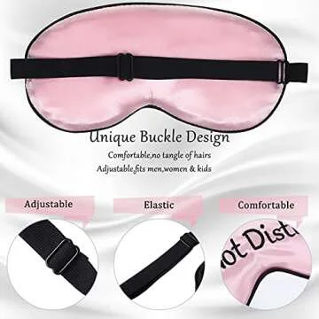 8 Pieces Sleep Mask Silk Eye Mask with Adjustable Strap Soft Blackout Blindfold Sleeping Eye Cover Mask for Women Men Full Night's Sleep, Travel, Nap, Meditation, Blindfold (Fresh Colors)