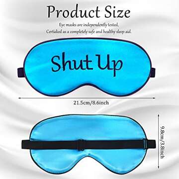 8 Pieces Sleep Mask Silk Eye Mask with Adjustable Strap Soft Blackout Blindfold Sleeping Eye Cover Mask for Women Men Full Night's Sleep, Travel, Nap, Meditation, Blindfold (Fresh Colors)