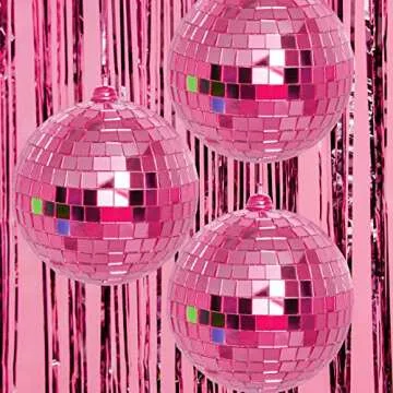 Disco Mirror Balls for Party Decor - 2 Pack, 4 Inch