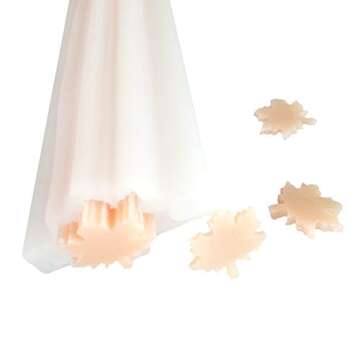 EchoDone Maple Leave Tube Column Silicone Soap Candle Mold Embed Soap Making Supplies Silicone Mold for Soap