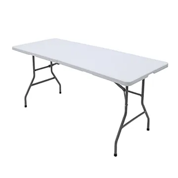 Aoeiye 6ft Folding Table: Heavy Duty, Portable, Indoor & Outdoor