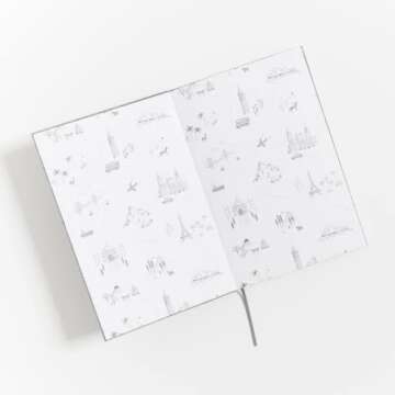 Promptly Journals, A Complete Travel Journal: From Boarding to Exploring (Grey, Linen) | Vacation Jo...