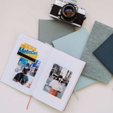 Promptly Journals, A Complete Travel Journal: From Boarding to Exploring (Grey, Linen) | Vacation Journal | Travel Memories Journal | Road Trip Essentials