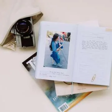 Promptly Journals, A Complete Travel Journal: From Boarding to Exploring (Grey, Linen) | Vacation Journal | Travel Memories Journal | Road Trip Essentials