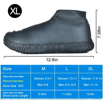 Shiwely Waterproof Shoe Covers for Men & Women