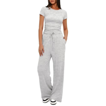 Darong Women's 2 Piece Trendy Outfits: Cozy, Chic Lounge Set for All Occasions