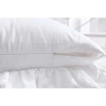 Meaning4 Lace White Euro Shams Elegance 20x20 Cushion Covers