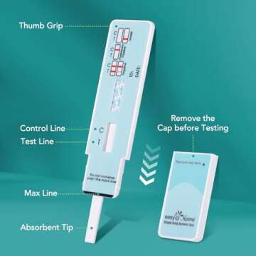 Easy@Home Single Drug Screen Test (Cannabinoids Urine Test) - THC Tests for Home THC Drug Test Urine Detox Kit Cutoff Level 50ng/mL Individually Wrapped - EDTH-114 (15 Pack)