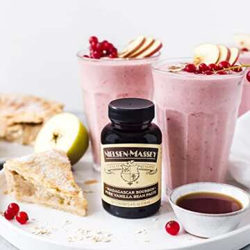 Nielsen-Massey Madagascar Bourbon Pure Vanilla Bean Paste for Baking and Cooking, 4 Ounce Bottle (2 Pack)