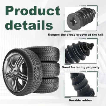 LTDCVTR 60Pcs Tire Repair Kit for Easy Self-Service Repairs