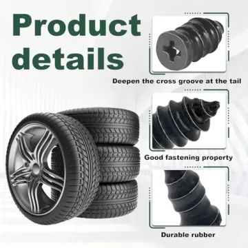 LTDCVTR 60Pcs Tire Repair Kit for Easy Self-Service Repairs