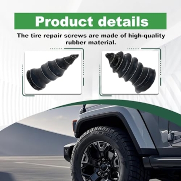 LTDCVTR 60Pcs Tire Repair Kit for Easy Self-Service Repairs