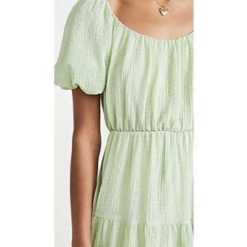 Stylish ASTR Women's Smocked Tiered Maxi Dress in Sage