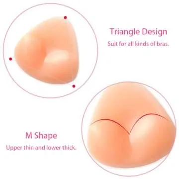 SEEKUP Bra Pad Breast Enhancers - Comfortable Silicone Push-Up Inserts
