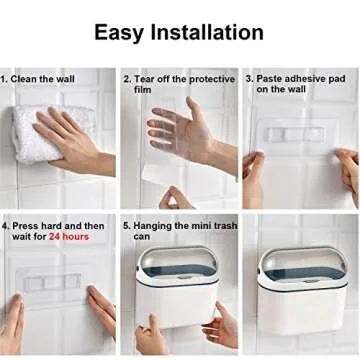 LALASTAR Desktop Trash Can - Perfect Mini Size for Any Space