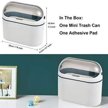 LALASTAR Desktop Trash Can - Perfect Mini Size for Any Space