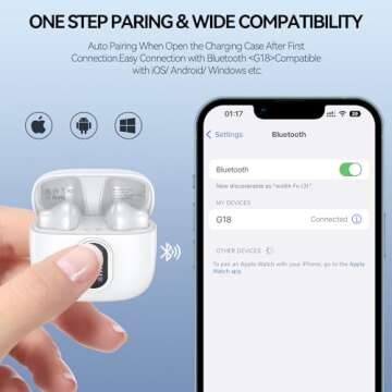 Bluetooth 5.3 Earbuds with 42 Hrs Playtime and LED Display