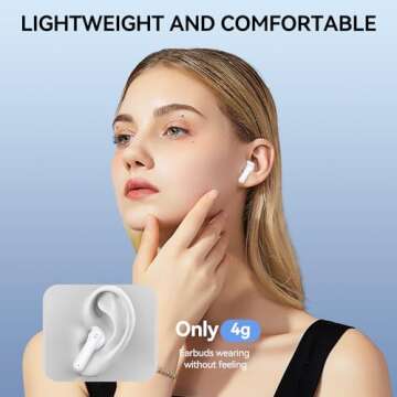 Bluetooth 5.3 Earbuds with 42 Hrs Playtime and LED Display