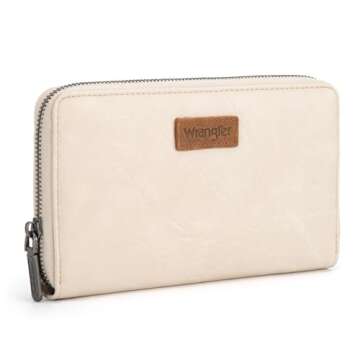 Wrangler Women's Vegan Leather Wallet - Stylish & Spacious