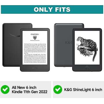 Ayotu Fabric Case for 6" All-New Kindle 11th Generation 2022 Release (RS23CV/C2V2L3) - with Auto Wak...