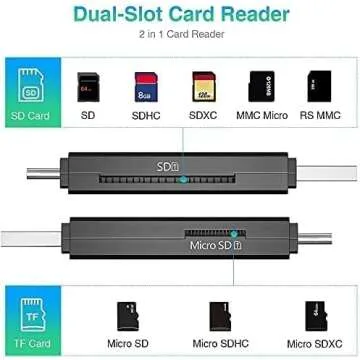 Vanja USB C SD Card Reader – High-Speed Memory Card Adapter for All Devices