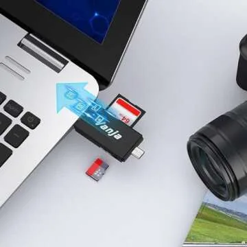 Vanja USB C SD Card Reader for High-Speed Data Transfer