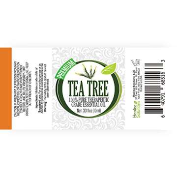 Healing Solutions 10ml Oils - Tea Tree Essential Oil - 0.33 Fluid Ounces