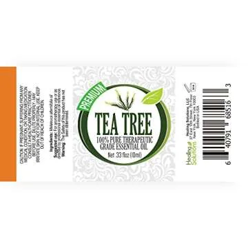 Healing Solutions 10ml Oils - Tea Tree Essential Oil - 0.33 Fluid Ounces