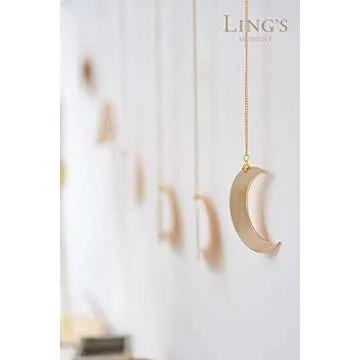 Stylish Moon Phase Wall Hanging Garland for Modern Decor
