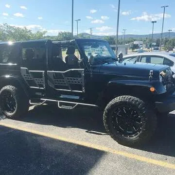 ECOTRIC 4-Door Set Off Road Front & Rear Tubular Doors Compatible with 2007-2018 Jeep Wrangler JK