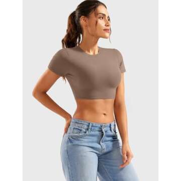 YEOREO Women's Slim Fit Crop Top - Summer Essential