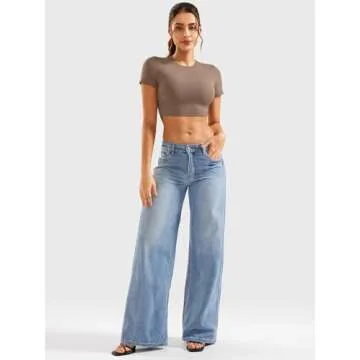 YEOREO Women's Slim Fit Crop Top - Summer Essential
