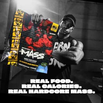 Mutant Mass Weight Gainer Protein Powder – Build Muscle Size and Strength with 1100 Calories (Chocolate Fudge Brownie, 15 Pound (Pack of 1))