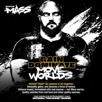 Mutant Mass Weight Gainer Protein Powder – Build Muscle Size and Strength with 1100 Calories (Chocolate Fudge Brownie, 15 Pound (Pack of 1))