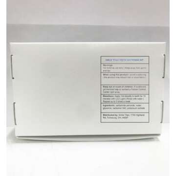 Smile Titan Teeth Whitening Kit with LED Light, 3 Carbamide Peroxide Teeth Whitening Gel Express Teeth Whitener. Remove Stains from Coffee, Smoking, Wine, Food (5 Piece Set)