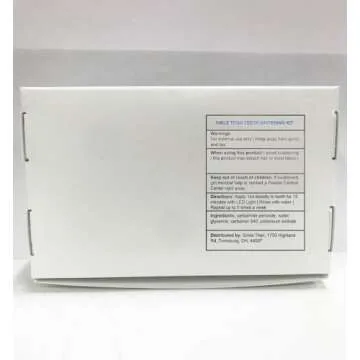 Smile Titan Teeth Whitening Kit with LED Light, 3 Carbamide Peroxide Teeth Whitening Gel Express Teeth Whitener. Remove Stains from Coffee, Smoking, Wine, Food (5 Piece Set)