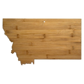 Totally Bamboo Montana State Shaped Serving & Cutting Board