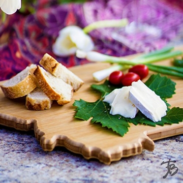 Totally Bamboo Montana State Shaped Serving & Cutting Board