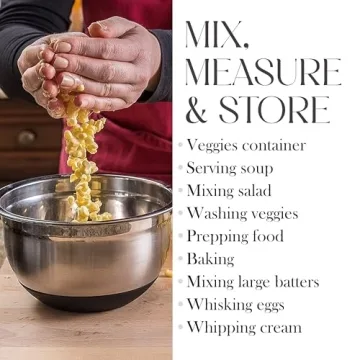 Bellemain Non-Slip Mixing Bowls with Lids - 4 Piece Set