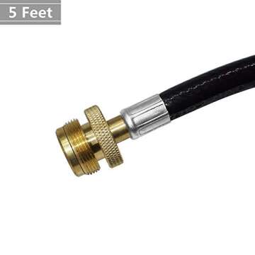 DOZYANT 5 Feet Propane Adapter Hose 1 lb to 20 lb Converter Replacement for QCC1/Type1 Tank Connects...