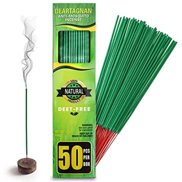 Mosquito Repellent Incense Sticks Natural Ingredients 50 Pack