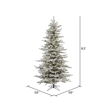 Vickerman Flocked Sierra Fir 8.5' Christmas Tree
