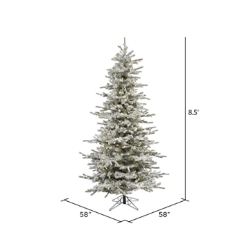 Vickerman Flocked Sierra Fir 8.5' Christmas Tree