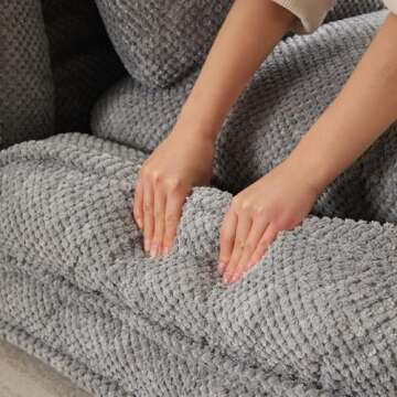 Fussbric Foldable Lazy Sofa Floor Chair, 5-Position Adjustable Backrest Chaise Lounge Chair Indoor, Folding Tatami Lazy Sofa Bed, Floor Gaming Chair with Thicken Cushion,Grey