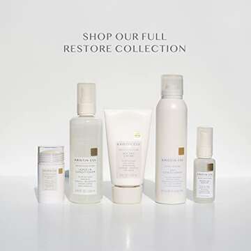 Kristin Ess Hair Weightless Shine Air Dry Creme - Adds Texture + Shine, Calms Frizz, Softens + Smooths Hair, Vegan, Color + Keratin Safe, 5 fl oz (Pack of 2)